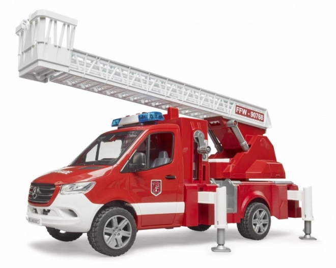 Camion de pompiers Mercedes-Benz Sprinter avec échelle pour enfants