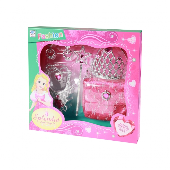 Ensemble princesse avec sac rose