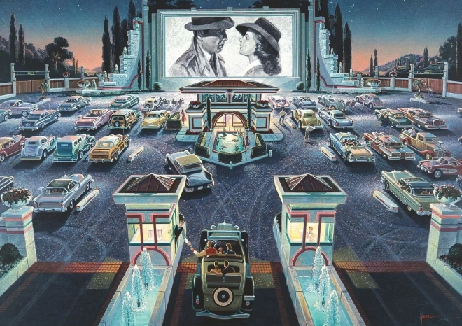 ART PUZZLE Puzzle Autokino 1000 pièces