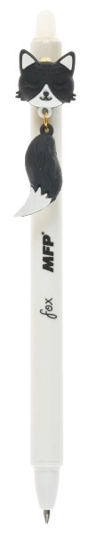 Stylo à bille effaçable avec renard 0,5 plastique bleu 4 couleurs 36 pièces dans une boîte
