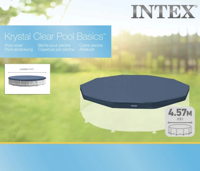 Bâche de protection pour piscines Intex 457 cm