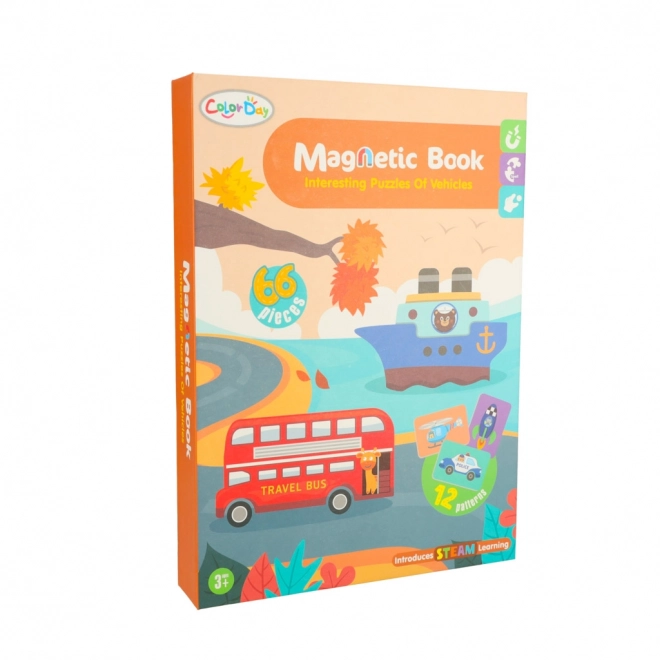 Puzzle magnétique - moyens de transport