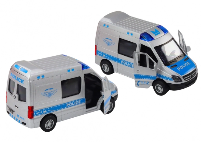 Voiture de police 1:32 avec portes ouvrantes, lumières et sons