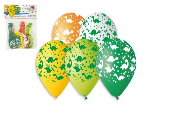 Ballons gonflables dinosaures - 5 pièces