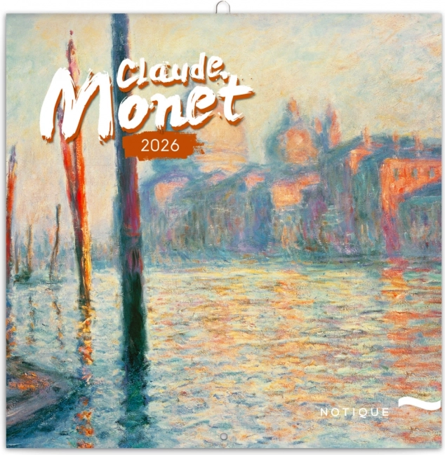 Calendrier annoté Claude Monet 2026, 30 x 30 cm