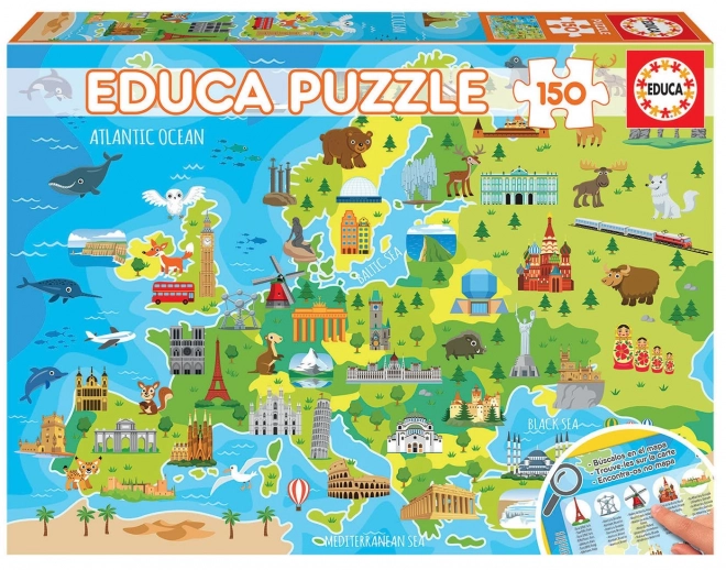 Educa puzzle Carte de l'Europe 150 pièces