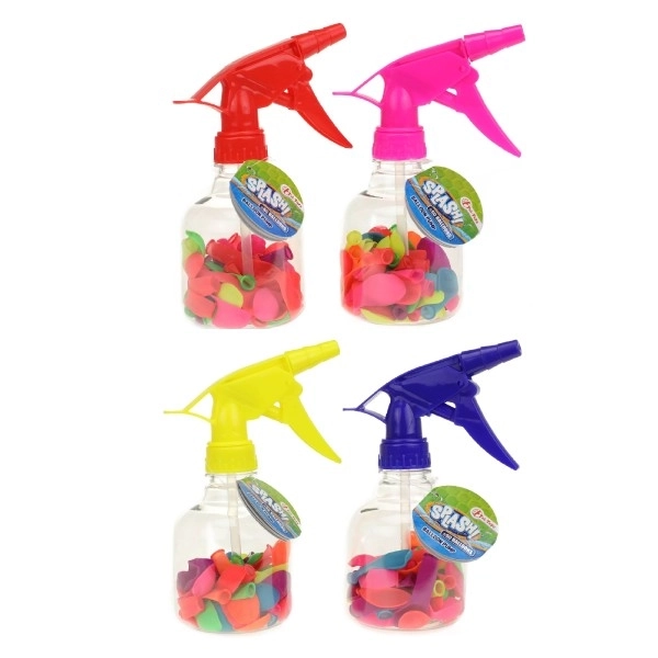 Pompe pour bombes à eau + bombes 50 pcs plastique 17 cm 4 couleurs