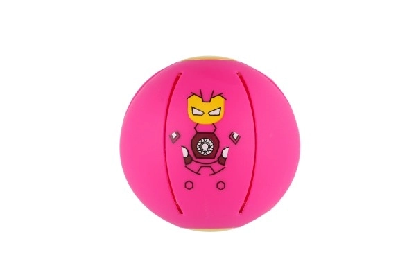 Flat Ball - Lancez le disque, attrapez la balle ! plastique 8cm 4 couleurs 12 pièces en boîte
