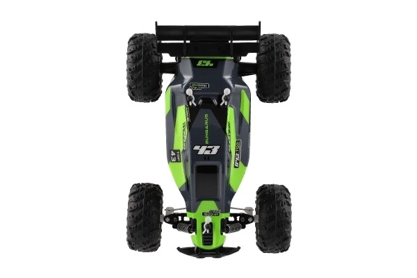 Buggy RC Auto vitesse 2,4GHz en plastique 25cm sur piles dans une boîte 31x14x18cm – Vert