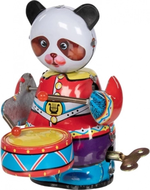 Panda à remontoir en métal Goki