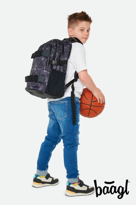 ENSEMBLE BAAGL 3 PIÈCES Skate Harry Potter Reliques de la Mort: sac à dos, trousse, sac