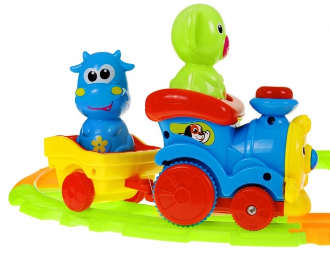 Set de train coloré jouet Dudu Train pour enfants