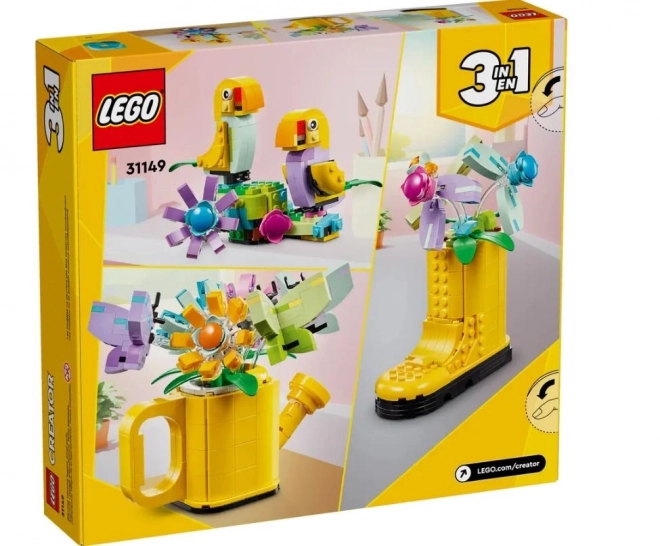 Lego créateur fleurs en arrosoir