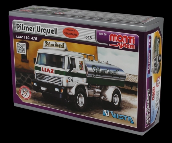 Kit de Construction Monti System MS 36 Pilsner Urguell Liaz 1:48 dans une boîte 22x15x6cm
