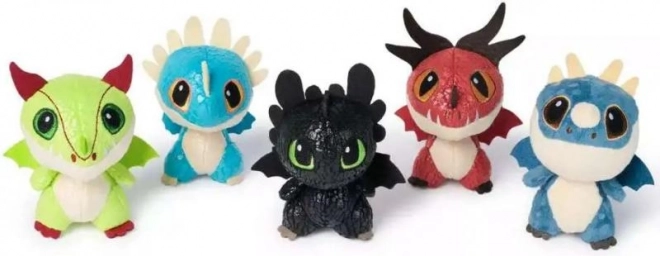 Dragons en peluche multicolores
