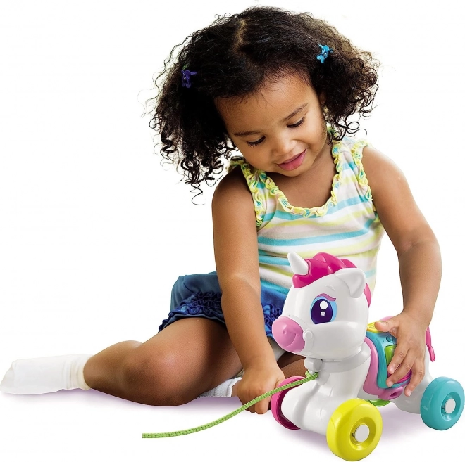 CLEMENTONI BABY Licorne interactive à tirer
