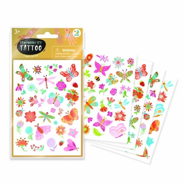 Ensembles de tatouage Papillons et fleurs