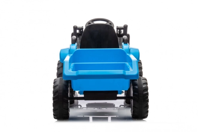 Tracteur électrique pour enfants avec benne bleu
