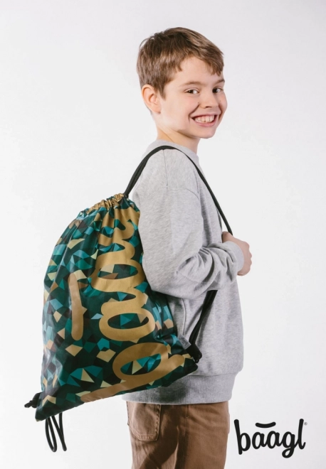 Sac pour exercices ou pantoufles Skate Polygon de Baagl