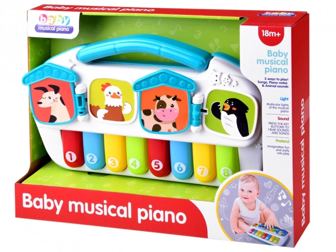 Clavier musical joyeux avec animaux