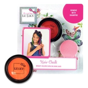 Lukky craie pour les cheveux avec applicateur rouge