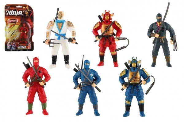 Figurine ninja avec accessoires 10 cm