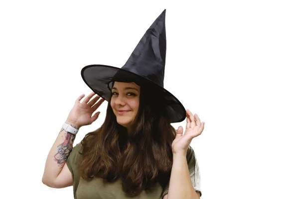 Chapeau de sorcier pliant pour adultes
