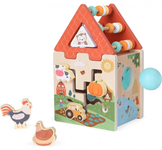 2Kids Toys Cube Motorique Ferme 2 en 1