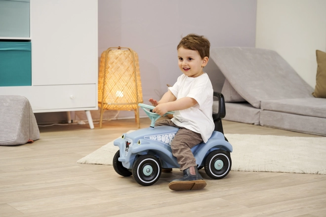 GROS Voiture Bobby Classique bleu pousseur