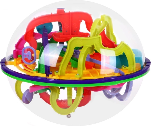 299 étapes de défi dans un labyrinthe 3D coloré