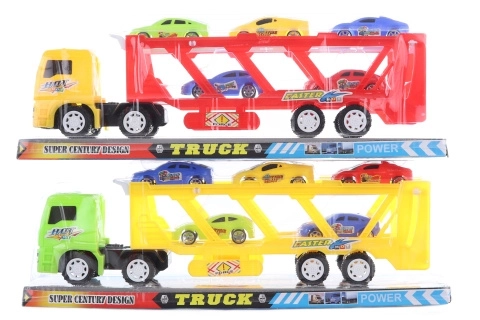 Transporteur avec voitures