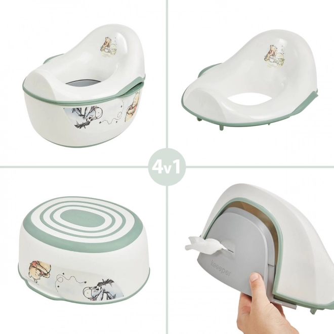 Pot enfant 4 en 1 "Winnie", Blanc
