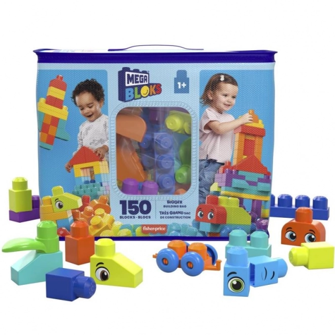 Mega Blocks Grand sac de blocs - bleu (150 pièces)