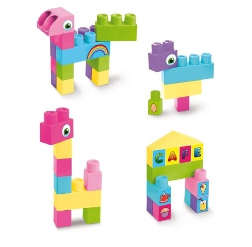 Wader grands blocs 26 pièces roses