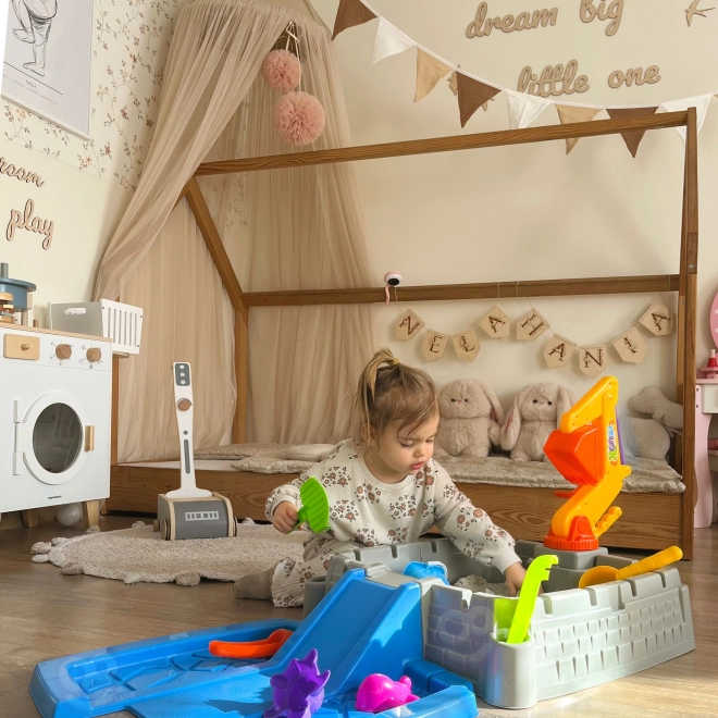 Bac à sable portable WOOPIE Château avec 9 accessoires