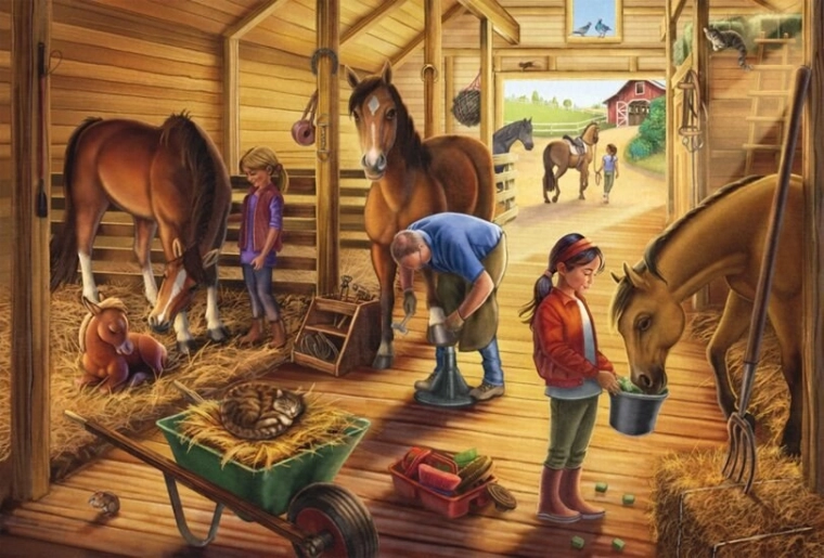 La vie à l’écurie à portée de main