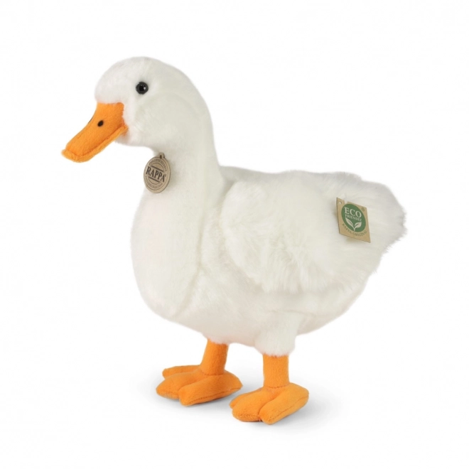 Canard en peluche blanc 33 cm Écologique