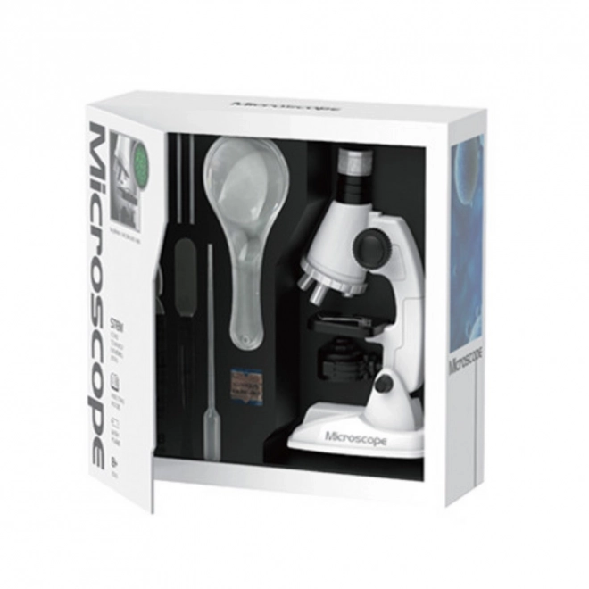Microscope éducatif pour enfants avec accessoires blanc