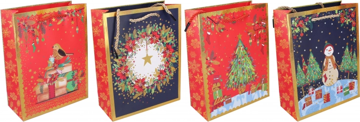 Sac cadeau de Noël L 42 × 31 × 12 cm