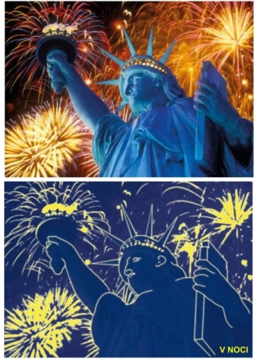 dino puzzle lumineux statue de la liberté fluorescente 1000 pièces