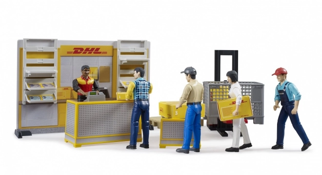 Bruder BWORLD Point relais DHL avec accessoires