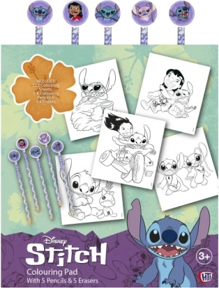 Livrets de coloriage Lilo & Stitch avec crayons