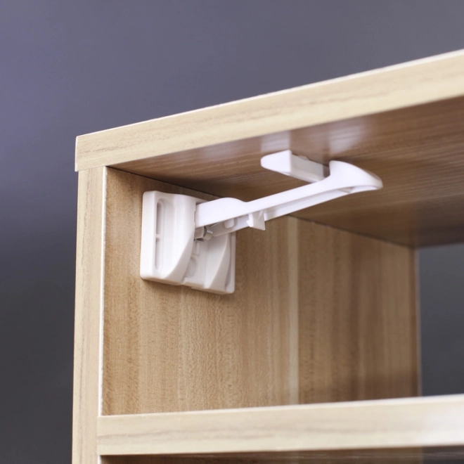 Verrou d’armoire 2 pièces, blanc