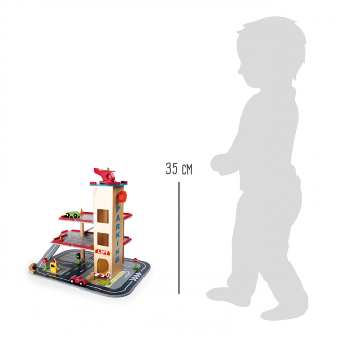Parking en bois avec ascenseur - Small Foot