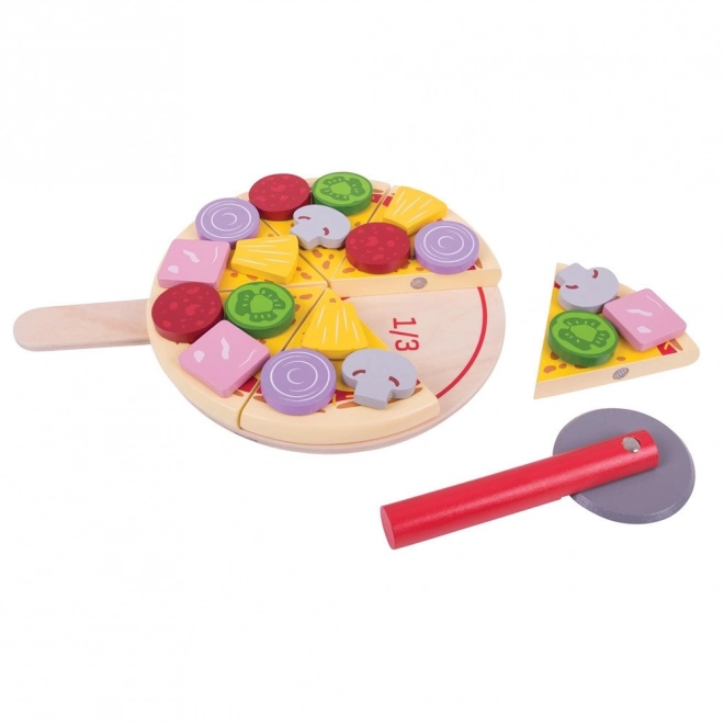 Bigjigs Toys Pizza en bois à découper