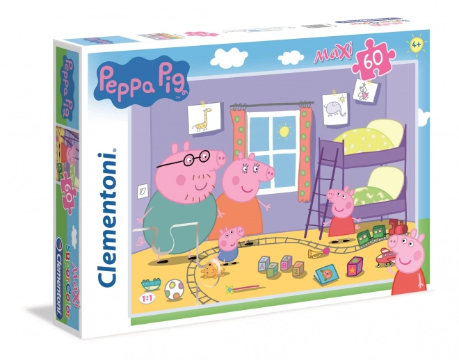 Puzzle Peppa Pig Maxi 60 pièces par Clementoni