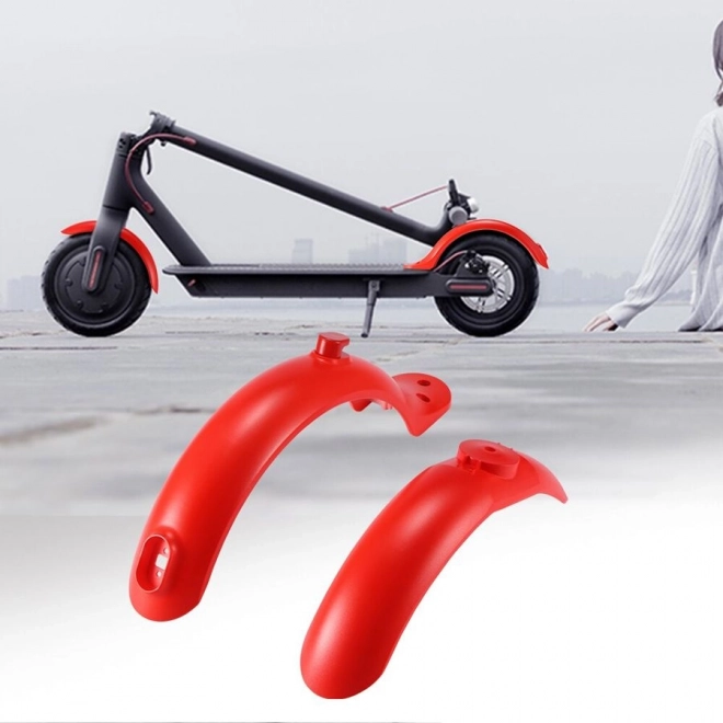 Jeu de garde-boue pour trottinette Xiaomi M365/PRO - rouge