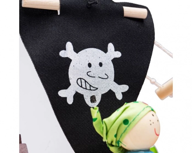 Bateau pirate en bois avec accessoires de Bigjigs Toys