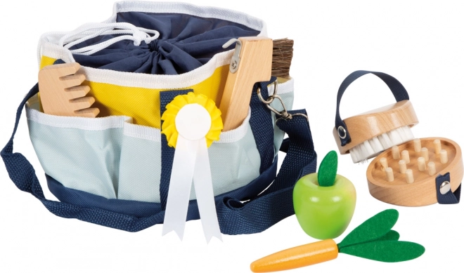 Small Foot Ensemble de soins pour chevaux avec sac