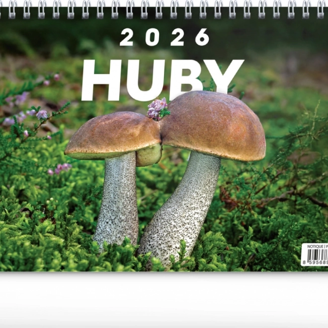 Calendrier de bureau Champignons 2026